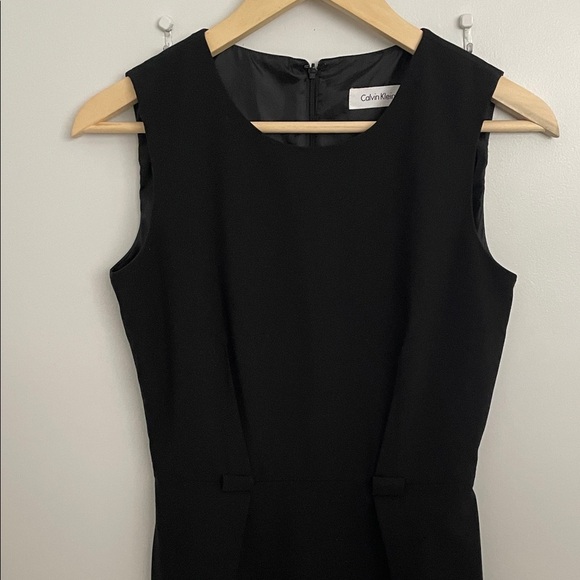 🔵Calvin Klein Classic Black Midi Dress - Picture 4 of 13
